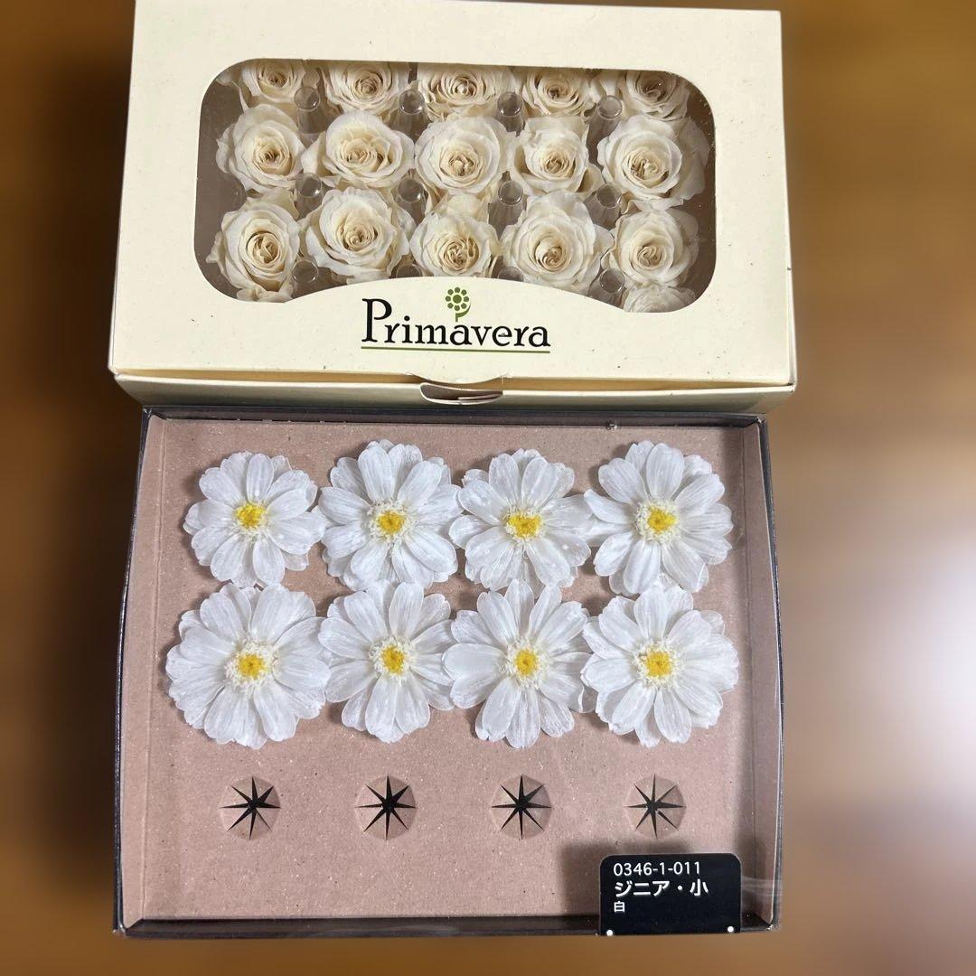 プリザーブドフラワーアレンジメント資材セット.クォーツ時計