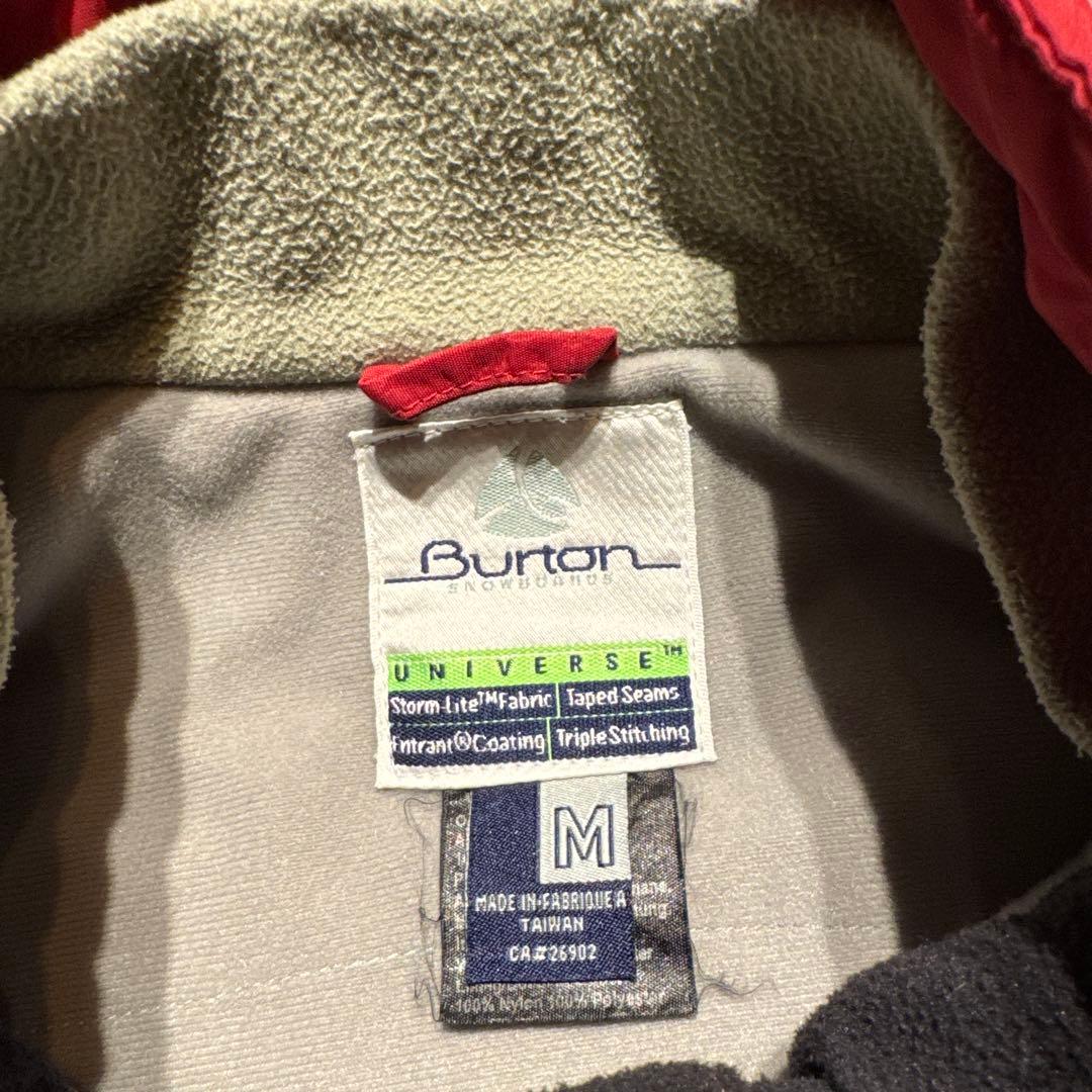 Burton 上下セットアップ　スノーボードウェア　ジャケット　赤　M