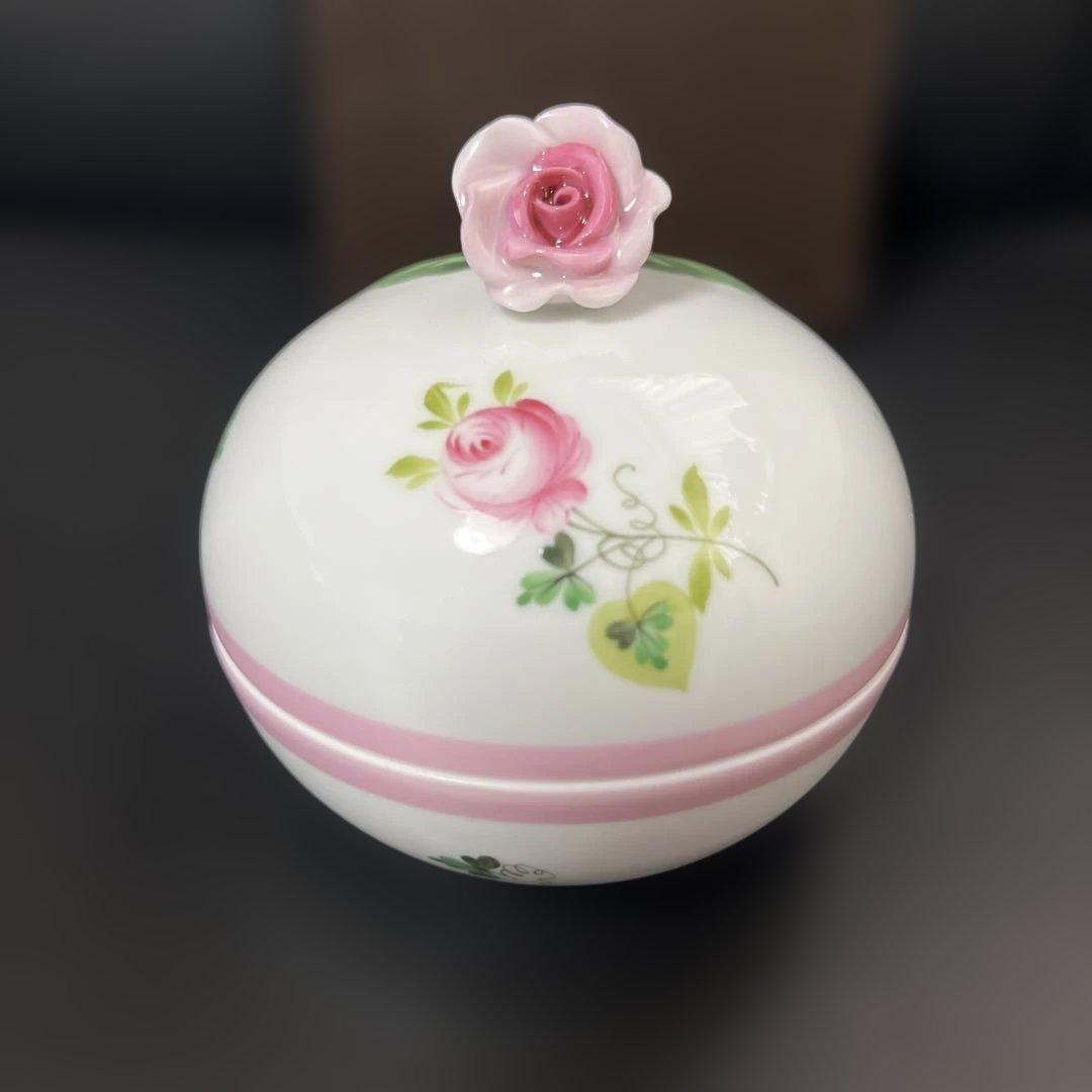 売り切り価格［新品］Herend♡ウィーンの薔薇ピンク♡マルボンボン① 希少品