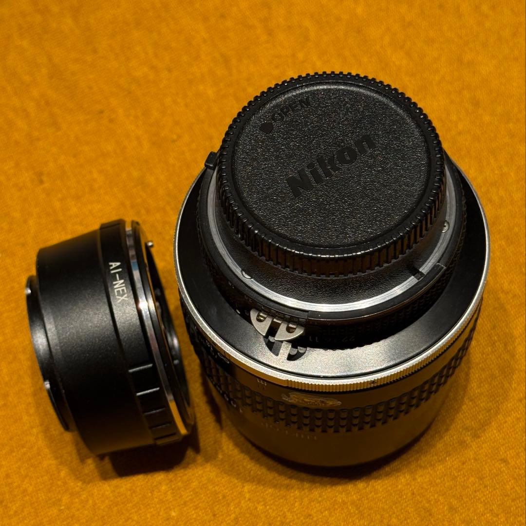 NIKKOR 105mm f/1.8(Eマウントアダプター＆UVフィルター付き)