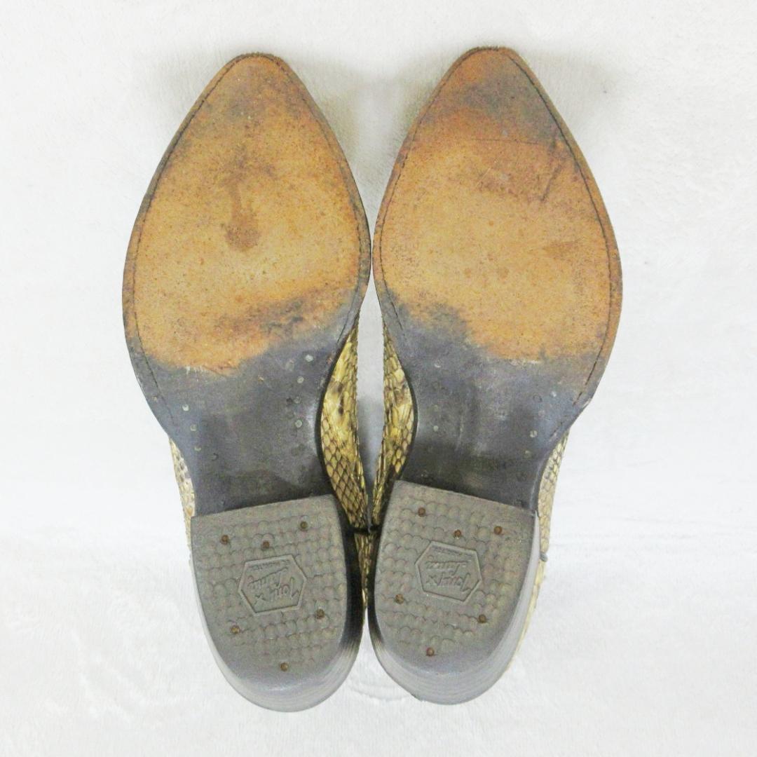 ✨美品✨トニーラマ ウエスタンブーツ パイソン ロングブーツ US7.5