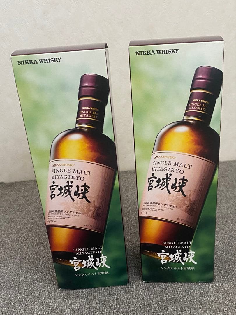 宮城峡　700ml 箱入り2本正規品　大丸松坂屋百貨店購入