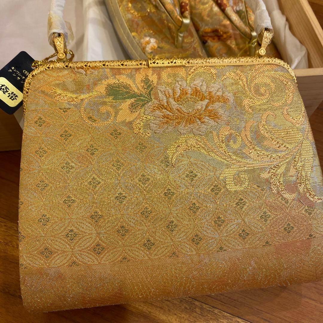 【新品未使用】キンワシ　花みやこ　袋帯　バッグ・草履セット