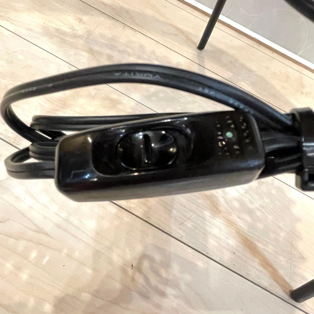 【美品】ラタン ガラス天板 サイドテーブル 照明付き 間接照明 籐家具 アジアン