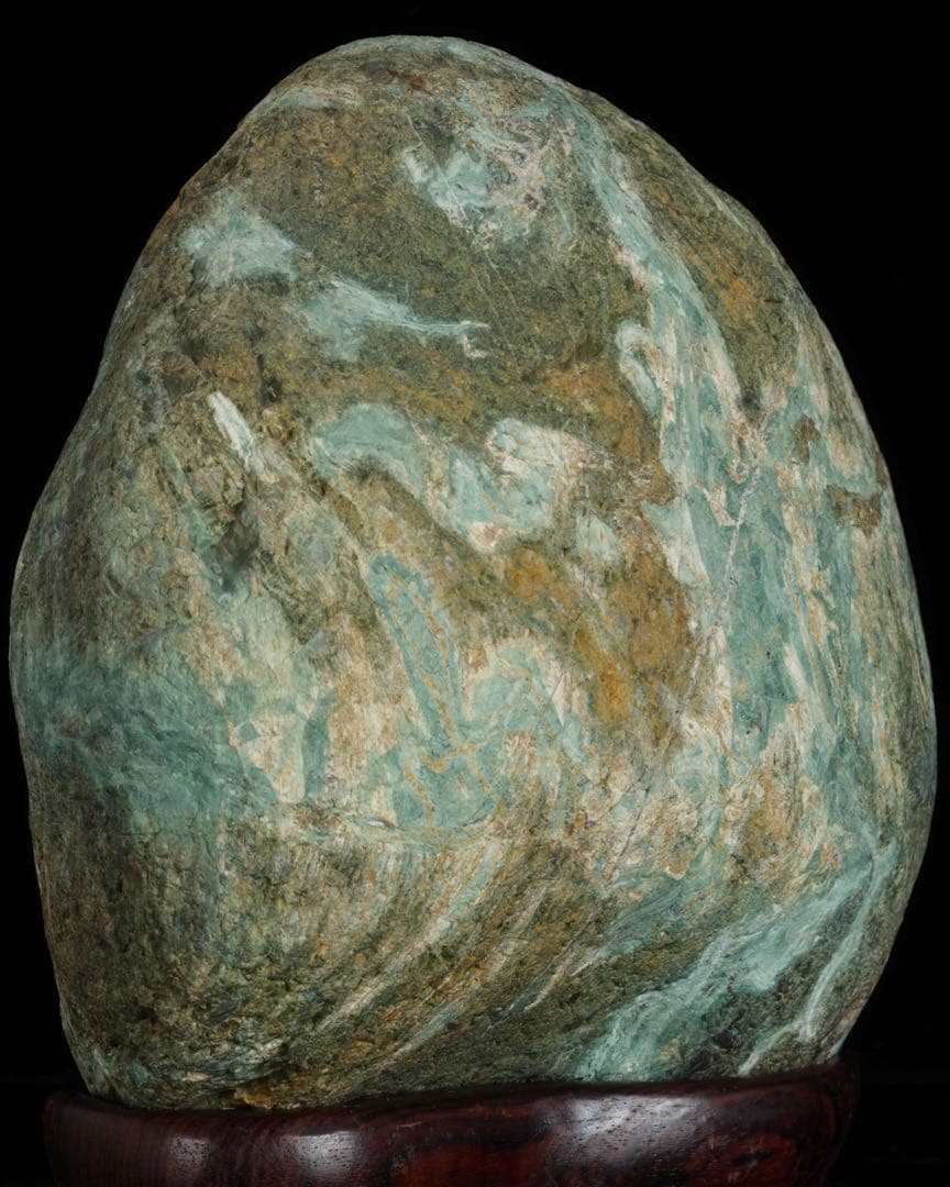 土岐石　水石 天然石 鑑賞石 4.4kg 景石 盆石 盆景 盆石 景観石 飾石