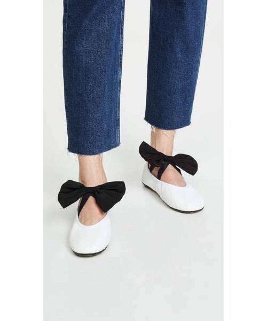 レペット　ホワイト バレエシューズ ブラックリボン　匿名発送