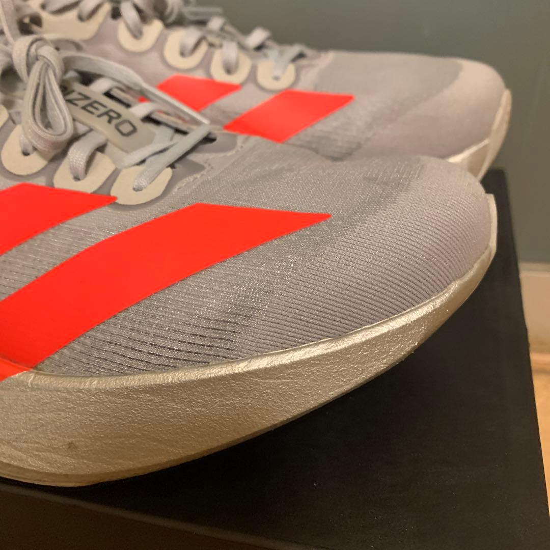 adidas アディゼロEVOSL 27センチ　ルシッドレッド