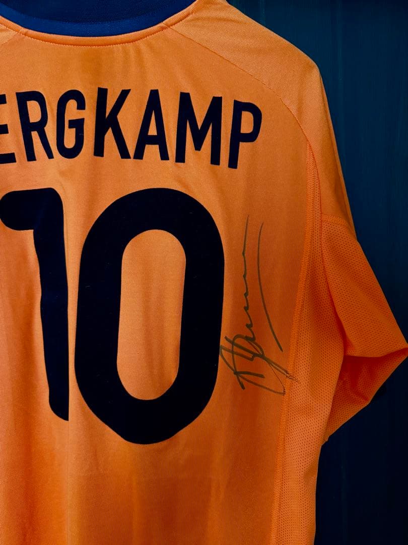 デニス・ベルカンプ 直筆サイン オランダ代表 ユニフォーム　JSV 正規認証品