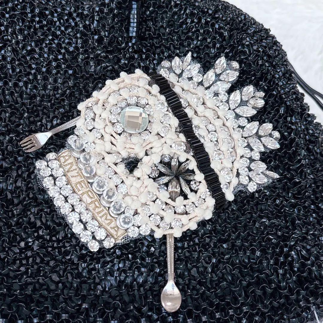 アンテプリマ　スカル　ドクロ　ワイヤーバッグ　ブラック　ユニセックス　個性的