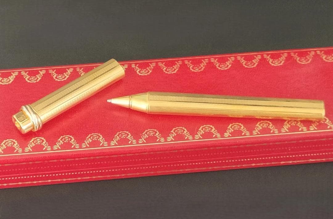極美品 ヴィンテージ カルティエ Cartier トリニティ ボールペン　2