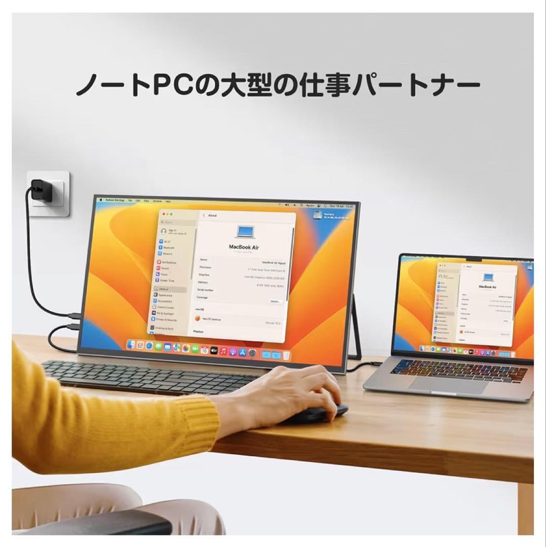 【美品・定価33,580円】22インチ 2K IPS 超薄型モニター