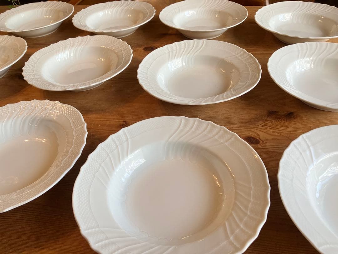 イジクラCEOジノリベッキオホワイト20スーププレート×12