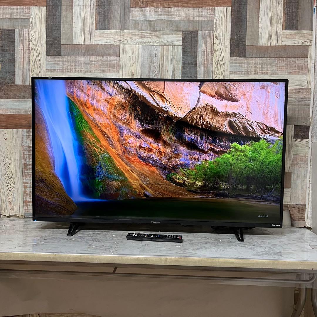 即日受渡❣️全国送フナイ4K50V型地上・BS・110度CSテレビ外付HDD対応