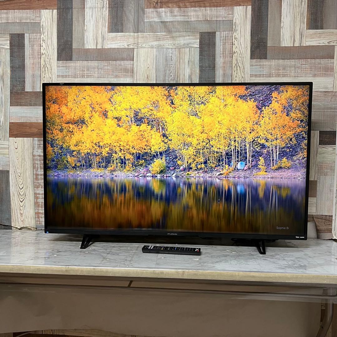即日受渡❣️全国送フナイ4K50V型地上・BS・110度CSテレビ外付HDD対応