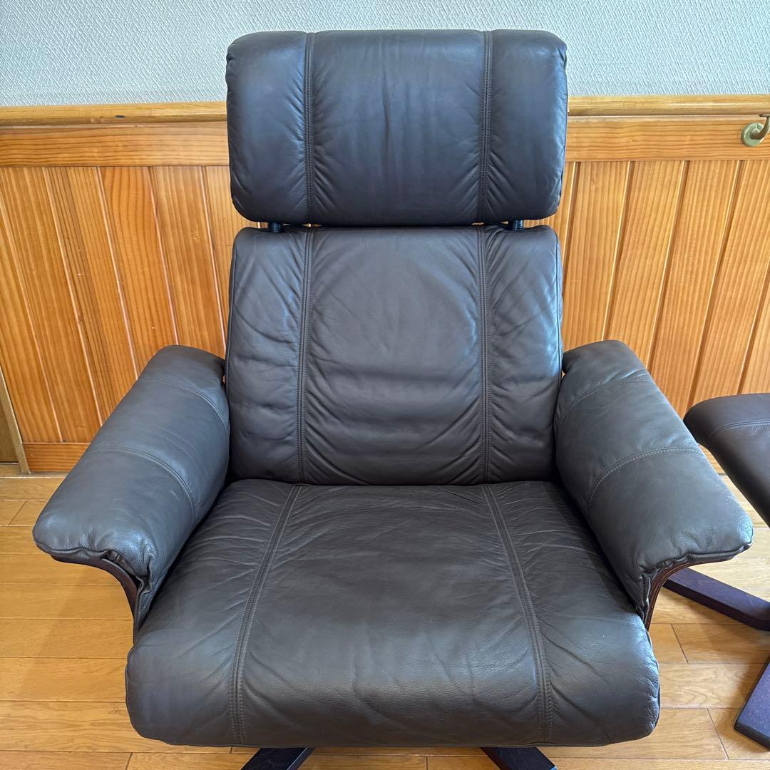 デンマーク KEBE/ケベ リクライニングチェア プライウッド ビンテージ