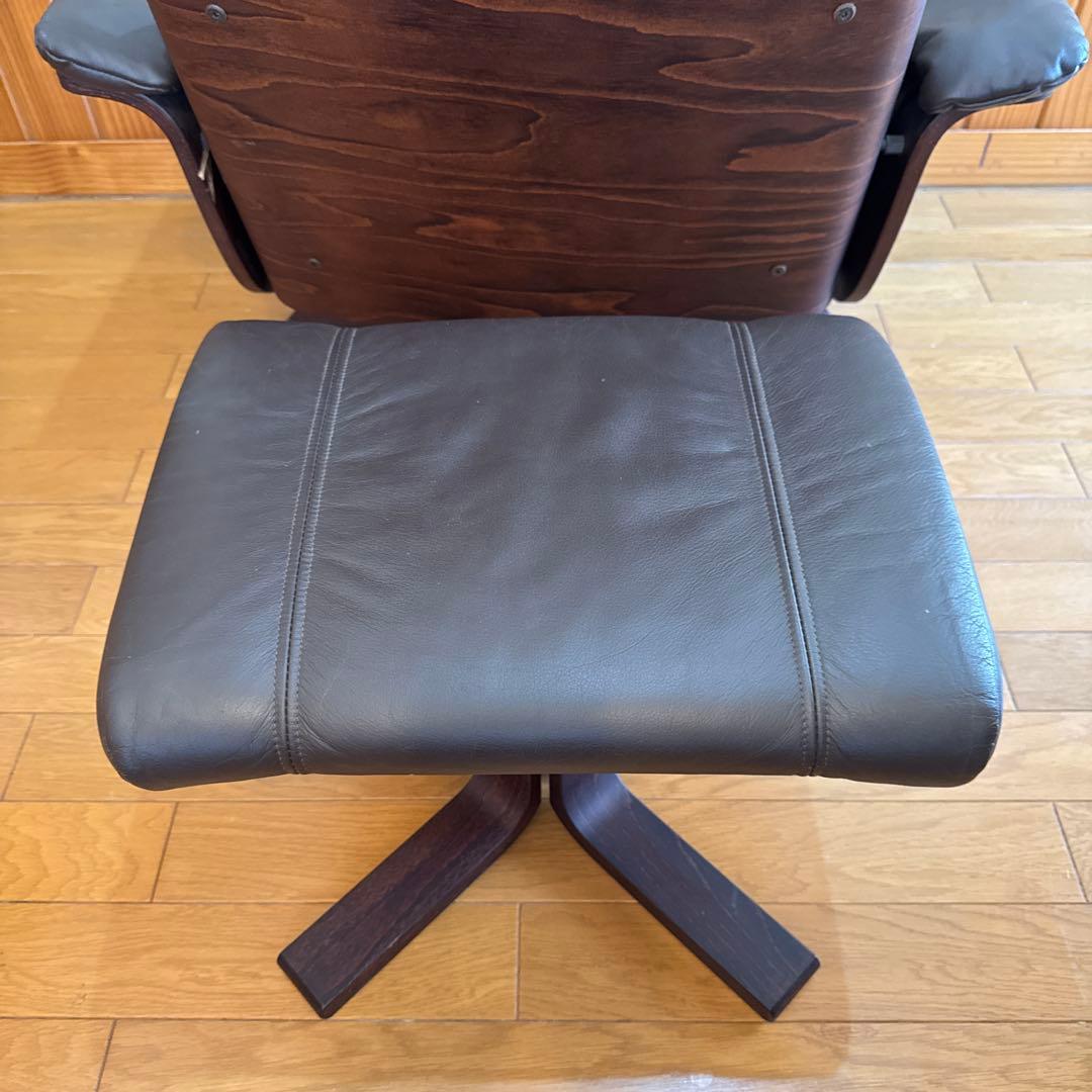 デンマーク KEBE/ケベ リクライニングチェア プライウッド ビンテージ