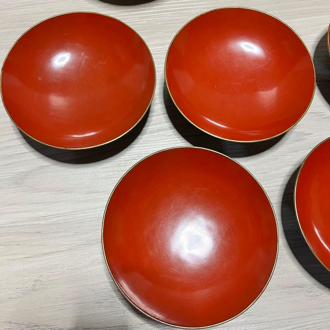 和製　アンティーク　江戸～明治　輪島塗　青漆　お吸い物椀　20客セット