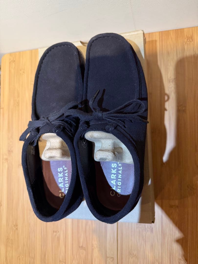 clarks ワラビー　ローカット　ブラック　28.5cm