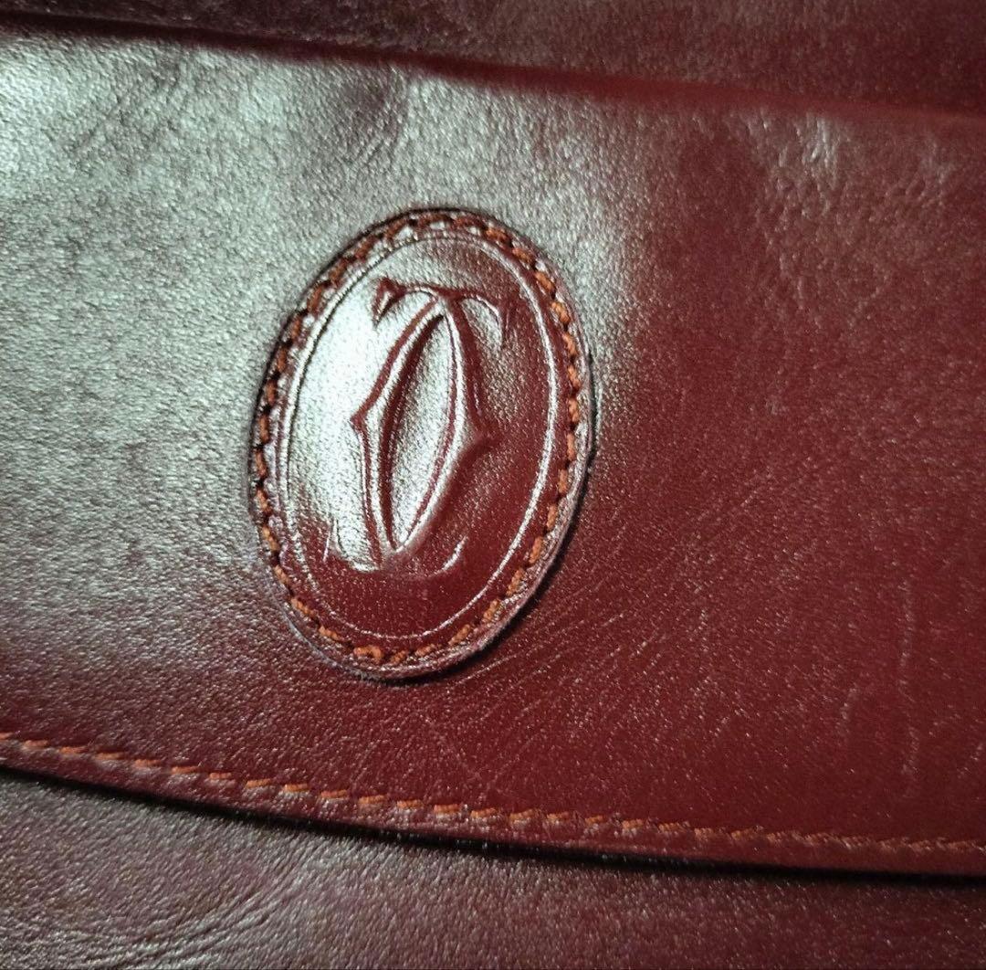 カルティエ ショルダーバッグ マストライン ボルドー