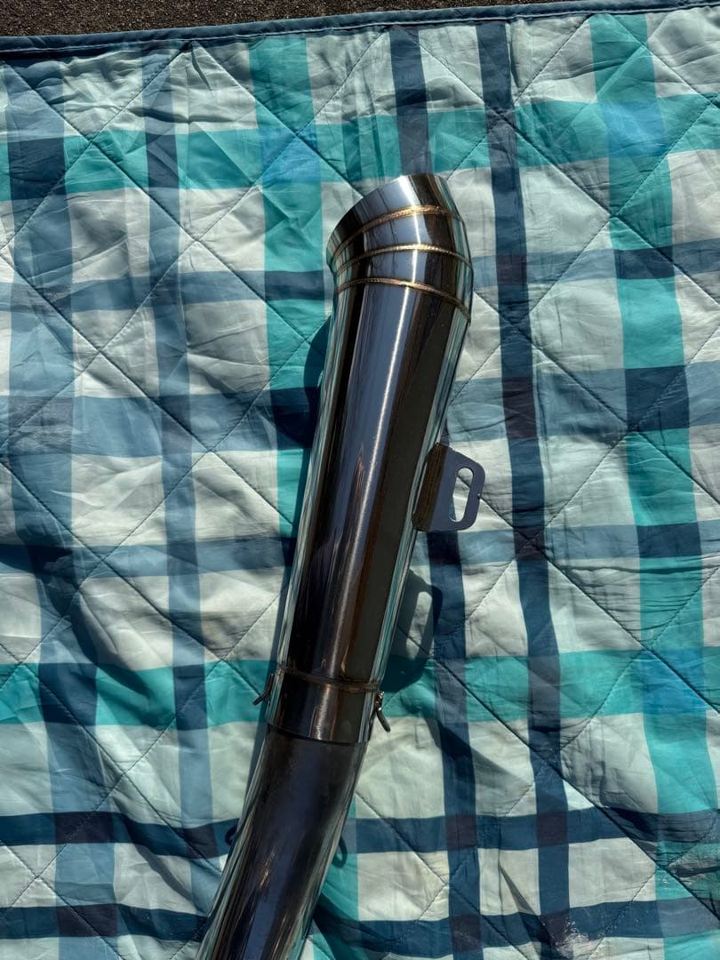 kawasaki バリオス2 フルエキマフラー 純正エキパイ＆汎用コニカルGP管