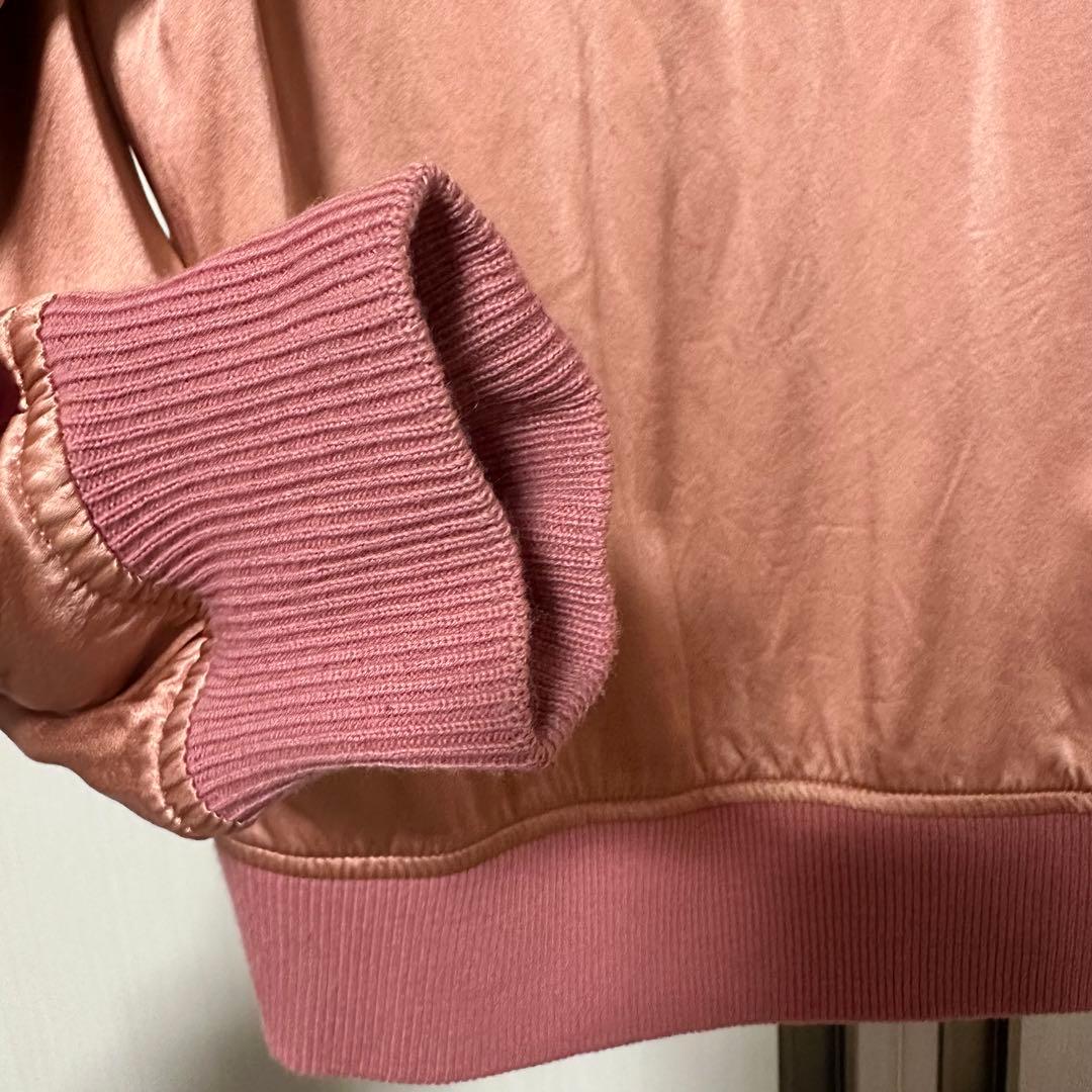 KARL HELMUT スカジャン グレー・ピンク　薄手　M