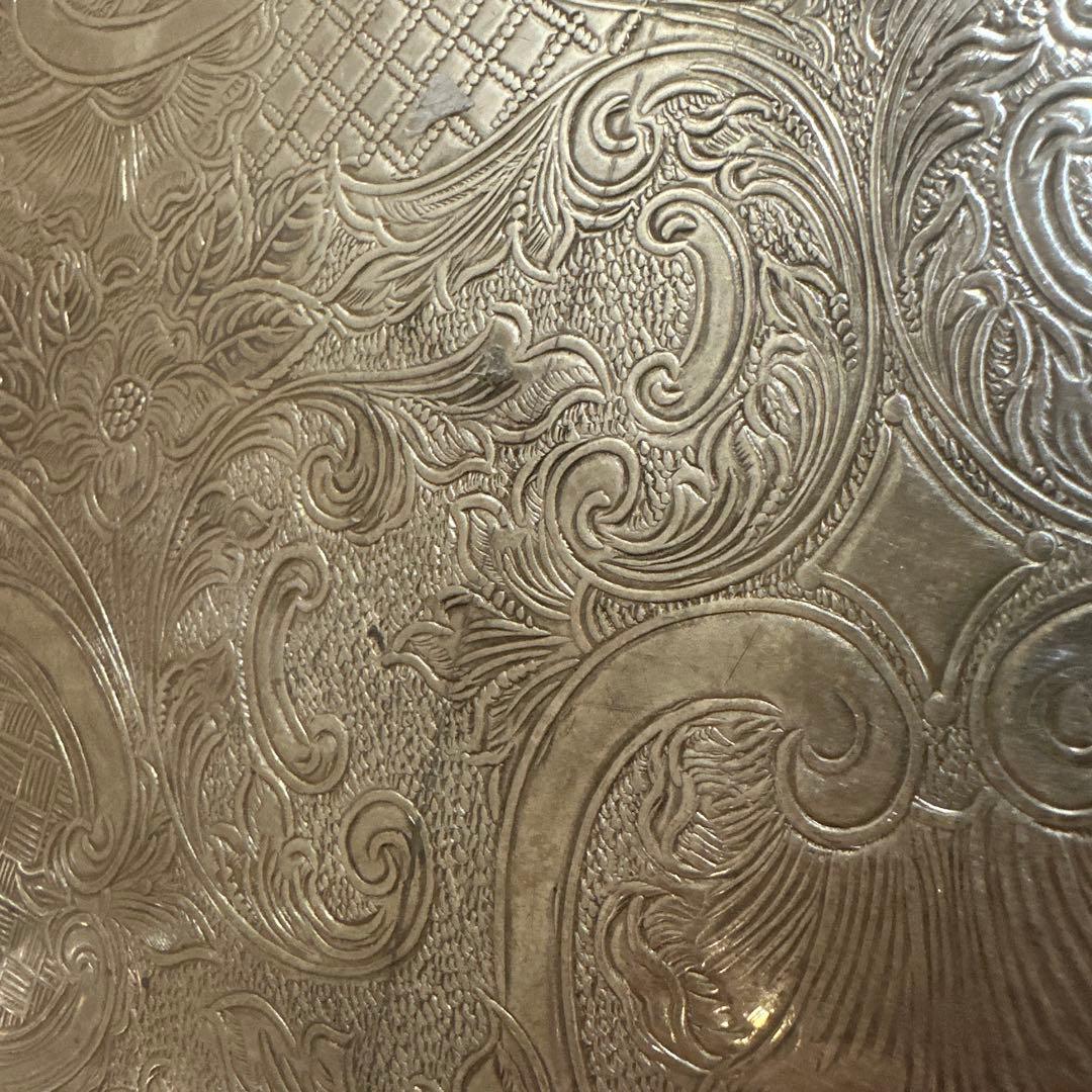 U.S. Reed & Burton シルバーメッキ ラウンドサービングトレイ