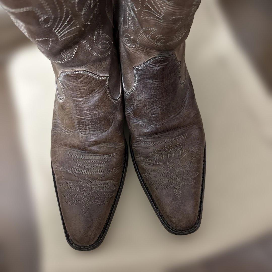 D&G ブラウン ウエスタンブーツ