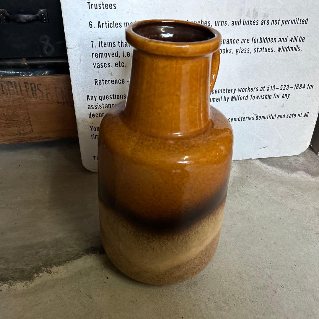 西ドイツ製 ヴィンテージ 陶器 シューリッヒ ファットラヴァ 花瓶 花器 鉢