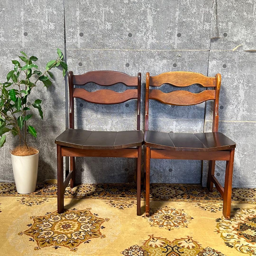 ꧁ヴィンテージ家具꧂ダイニングチェア6脚セット 食卓椅子 いす イス 昭和レトロ