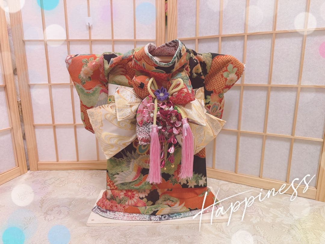 B456.pon2pan2☆犬オーダーお着物☆犬お着物☆犬お引き摺りお着物