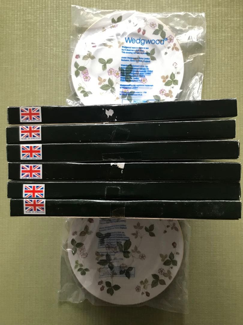 黒壺　ウェッジウッド　ワイルドストロベリー　大皿　プレート　6枚