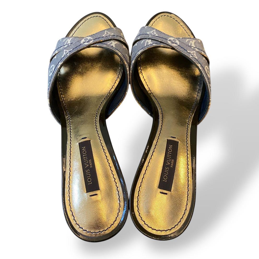 【未使用】LOUIS VUITTON モノグラム　ミュールサンダル　イディール