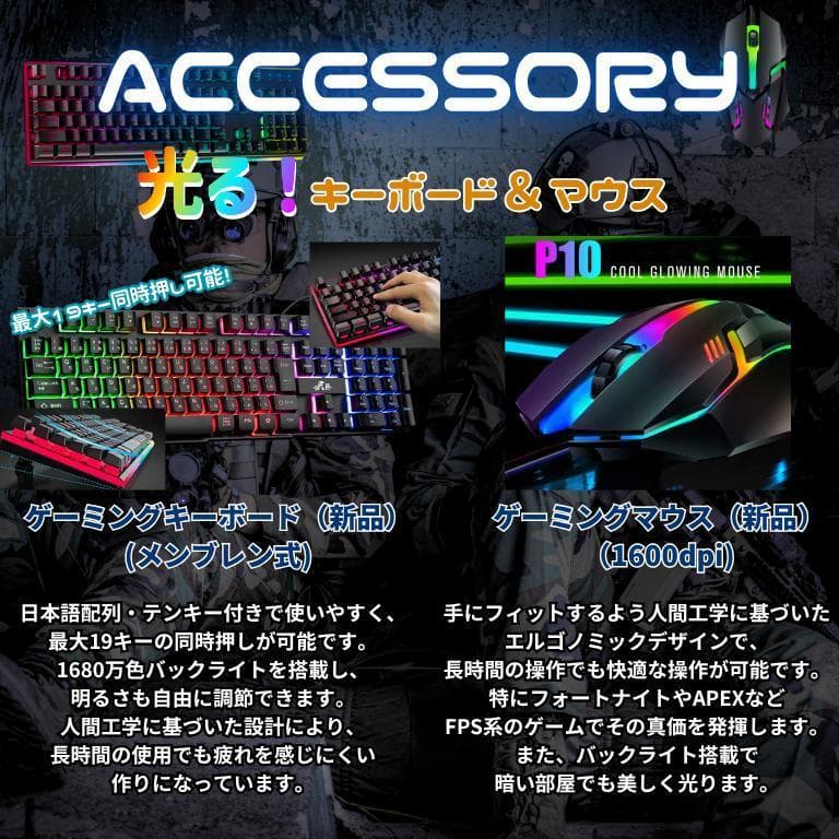 超コスパゲーミングPCフルセット core i7 GTX960　g287