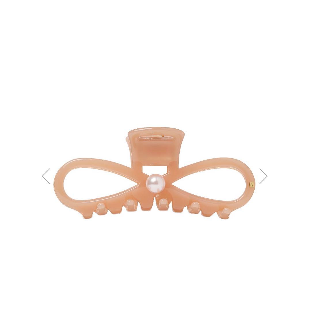 美品⭐️Alexandre De Paris ヘアクリップ　ピンク　リボン