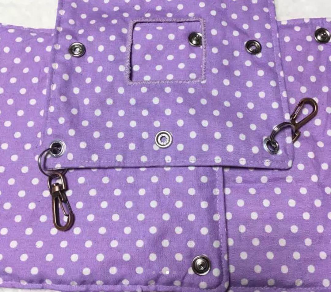 モモンガハウス(猫・音楽)ドット紫  春(夏)秋仕様  1900円