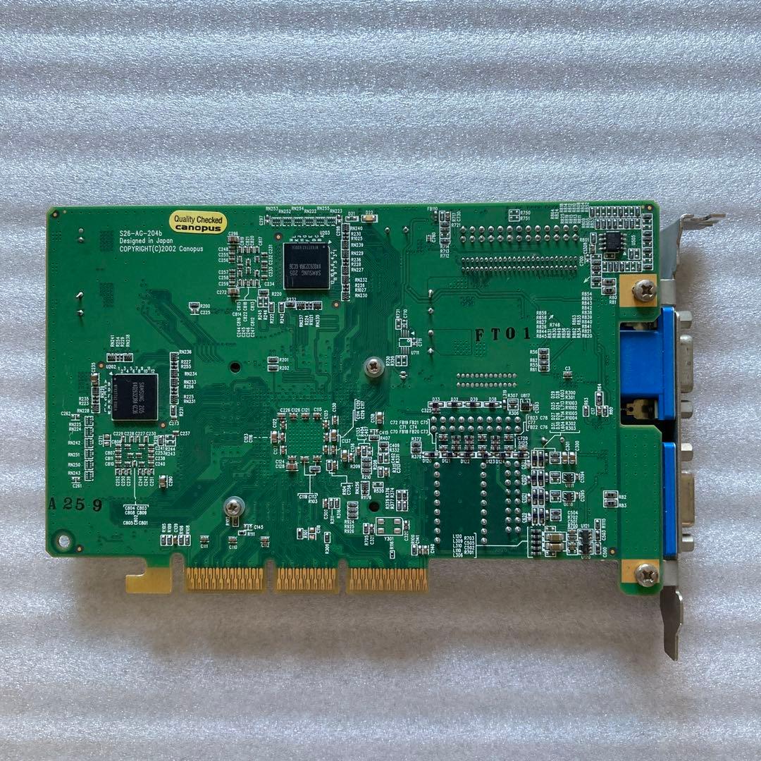 ジャンク Canopus Spectra WF17 AGPビデオカード