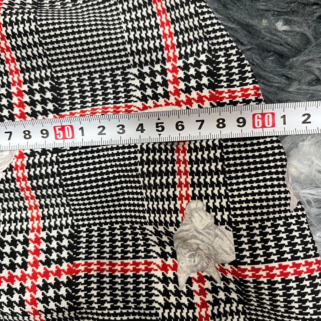 mmts　マミタス　しょこたん　グレンチェック　Aラインワンピース 総猫柄　F