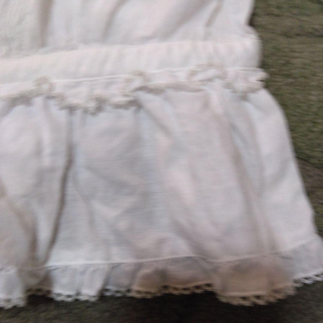 ピンクハウス　激かわフリル付きホワイト長袖ブラウス