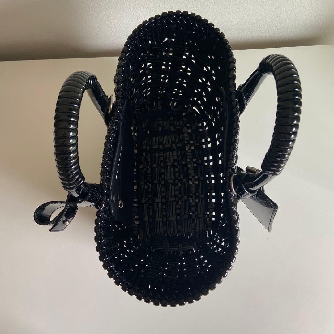 バレンシアガ　BISTRO XS ストラップ付きバスケット　ブラック