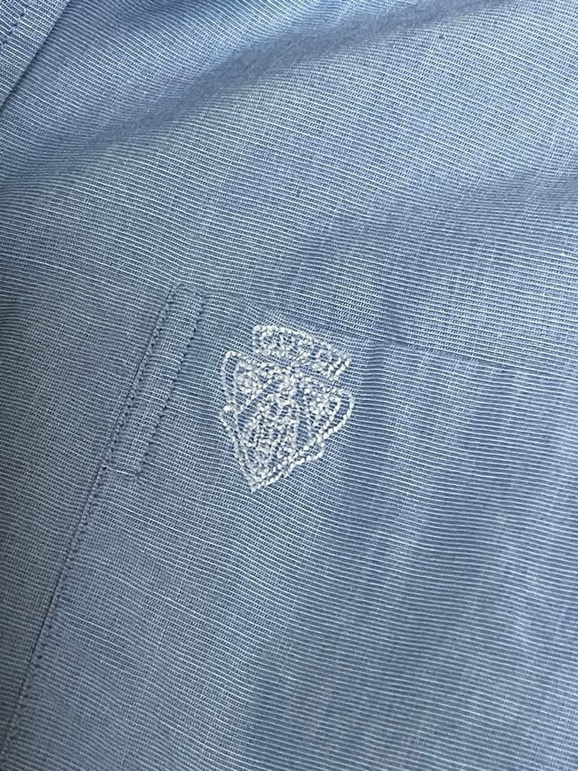 Gucci グッチライトブルー 長袖シャツ ボタンアップ