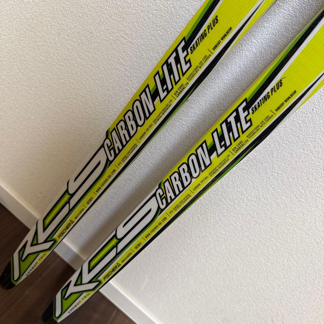 美品 フィッシャー RCS カーボンライト 187cm スケーティングプラス