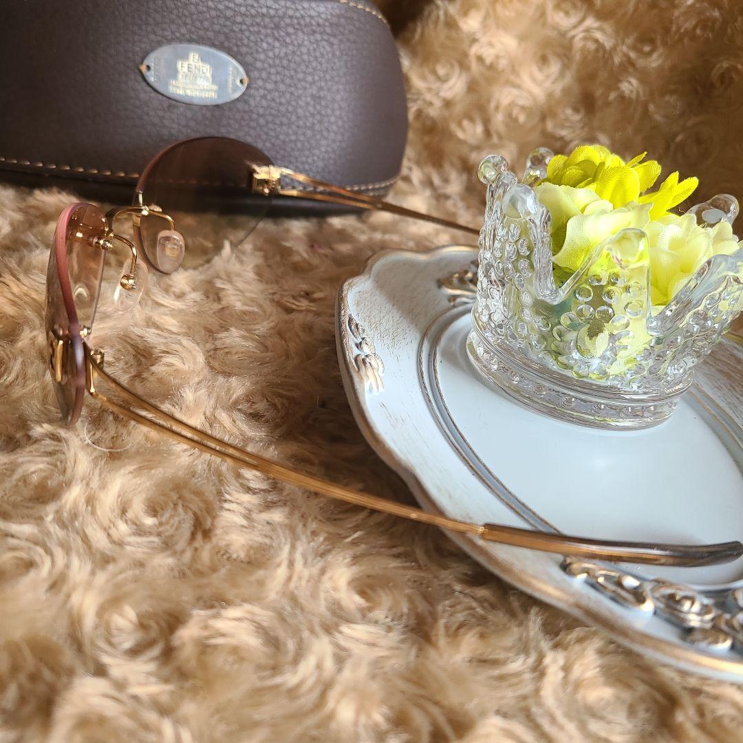 縁なし希少【FENDI】フェンディサングラス