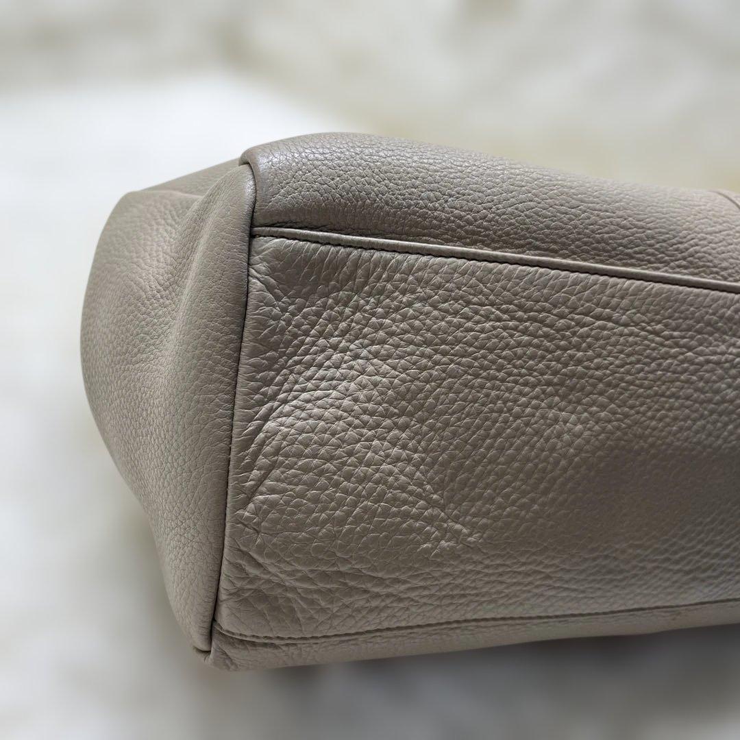 ATAO アタオ アンディ　ショルダーバッグ トートバッグ レザー　グレージュ