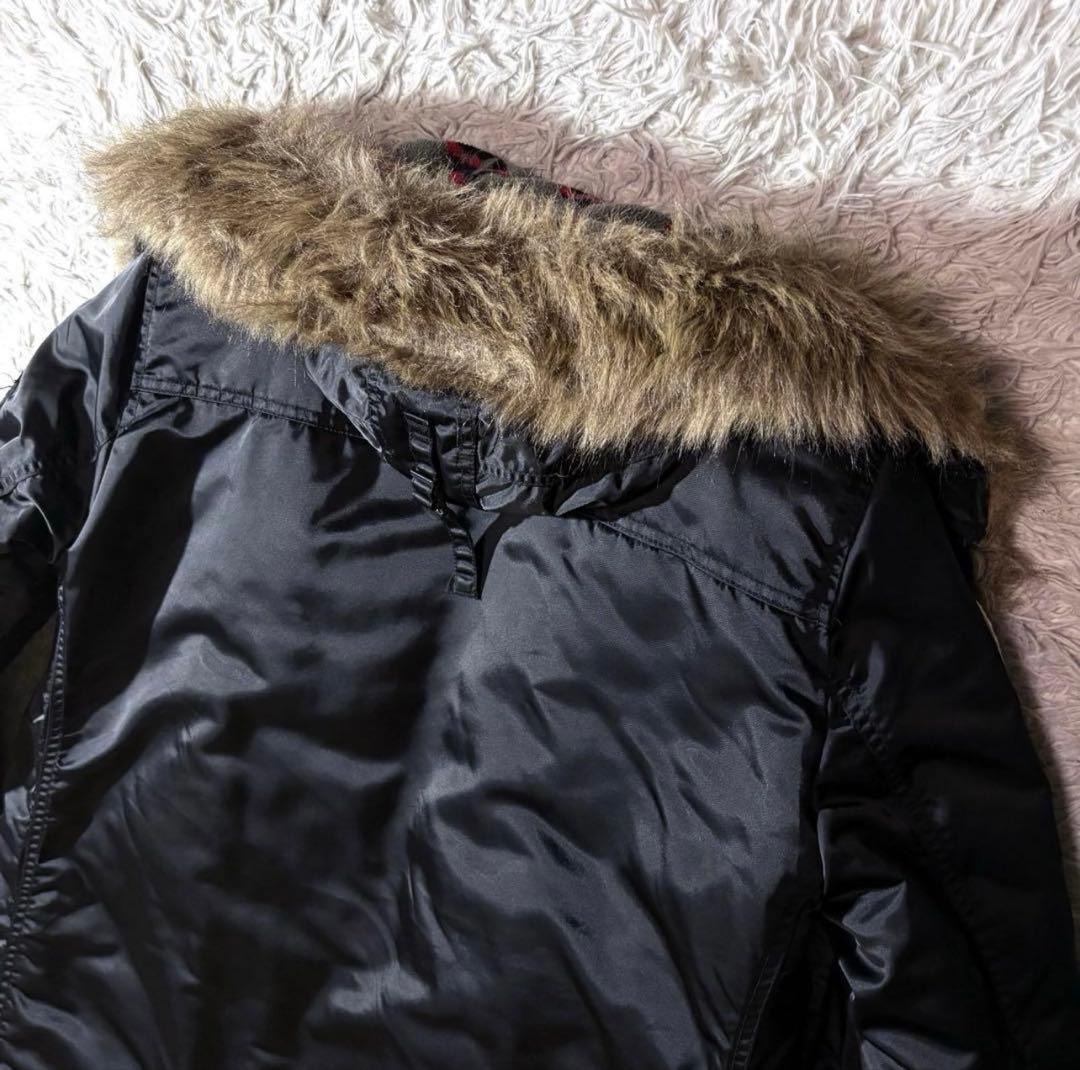 【美品】ヒステリックグラマー　モッズコート　メンズM　ブラック　総柄　ヒスガール