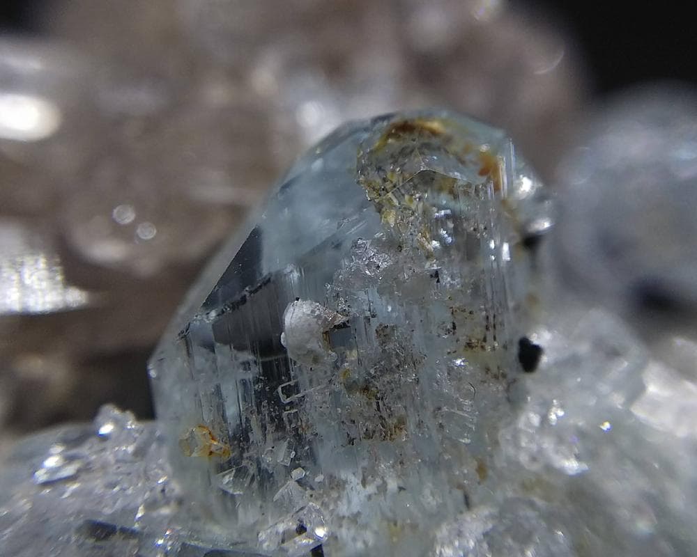 334 宝石質 クラスター アクアマリン スモーキークォーツ トルマリン