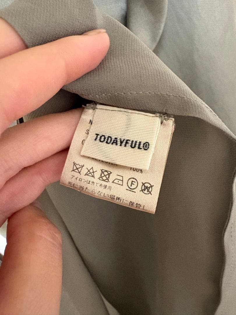 TODAYFUL オーガンジーポケットシャツ