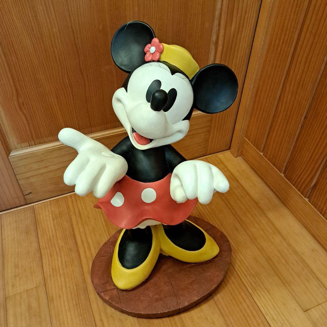 廃盤品　ガーデンスタチュー　ミニーマウス ランタン付き　置物　オブジェ　レア