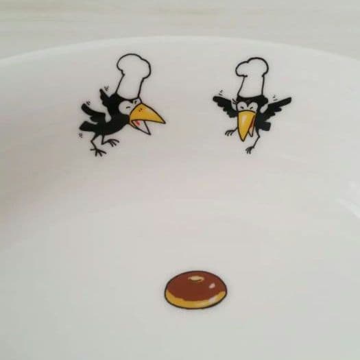新品　からすのパンやさん　カレー皿