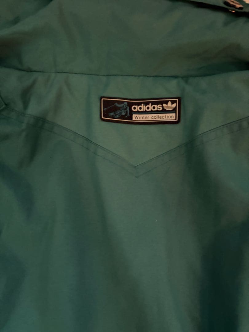 【超希少】アディダス スキーウェア ジャケット ヴィンテージ グリーン L