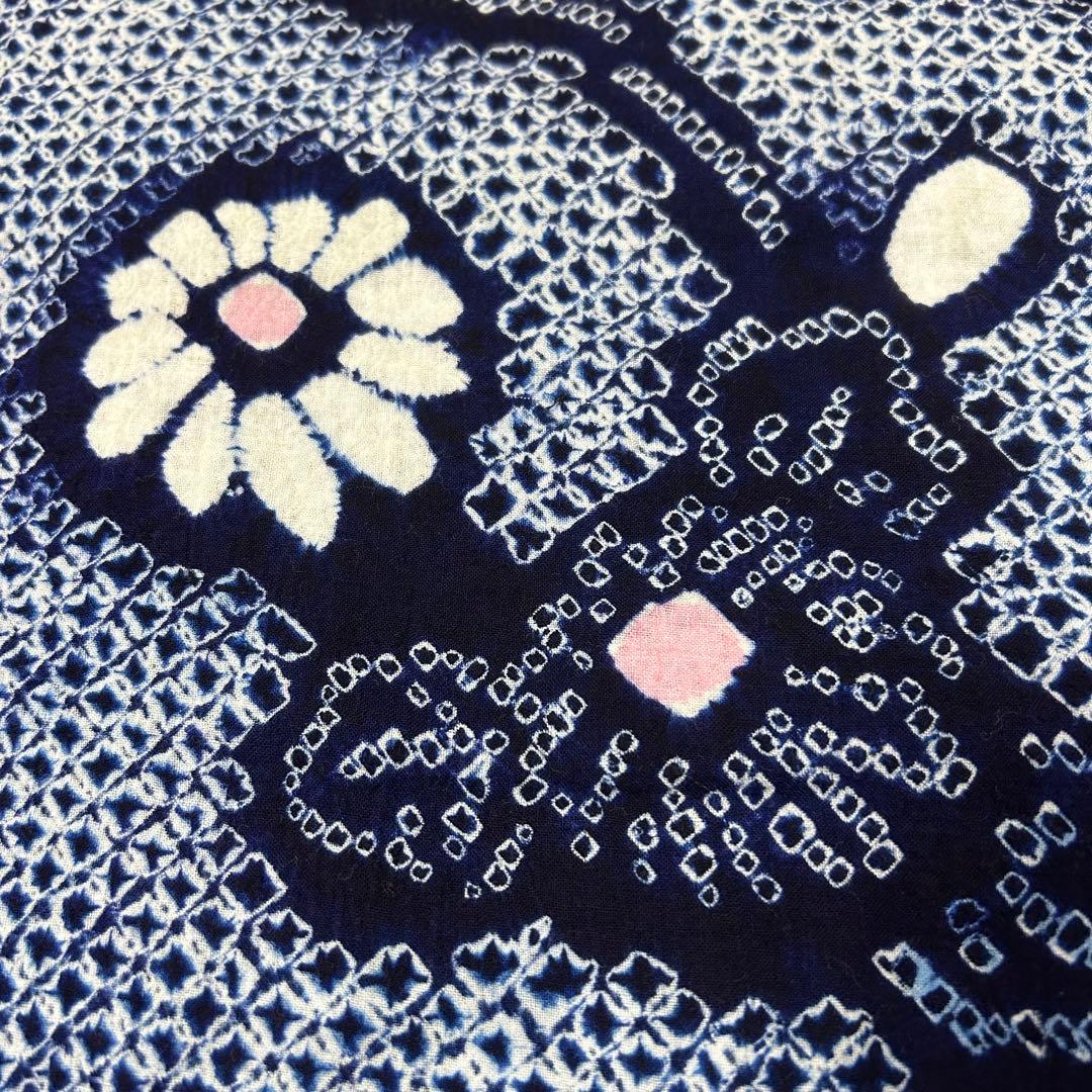 J-10 有松鳴海絞り浴衣5枚 浴衣1枚おまとめ売り材料リメイク木綿アンティーク